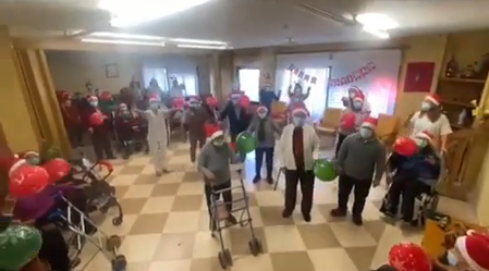 Foto 1 - Residentes y trabajadores de Caracillo felicitan la Navidad con un vídeo conjunto